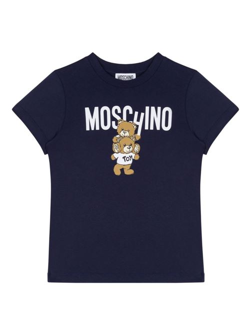 T-shirt bambino maniche corte MOSCHINO KID-TEEN | HVM04KLAA0140016